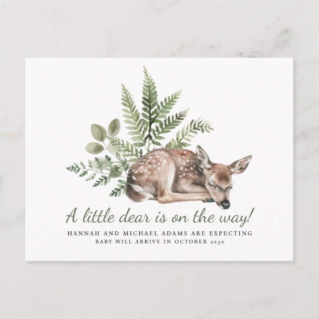 Carte Postale Faire-part Un petit cher est en route Annonce de grossesse (Devant)