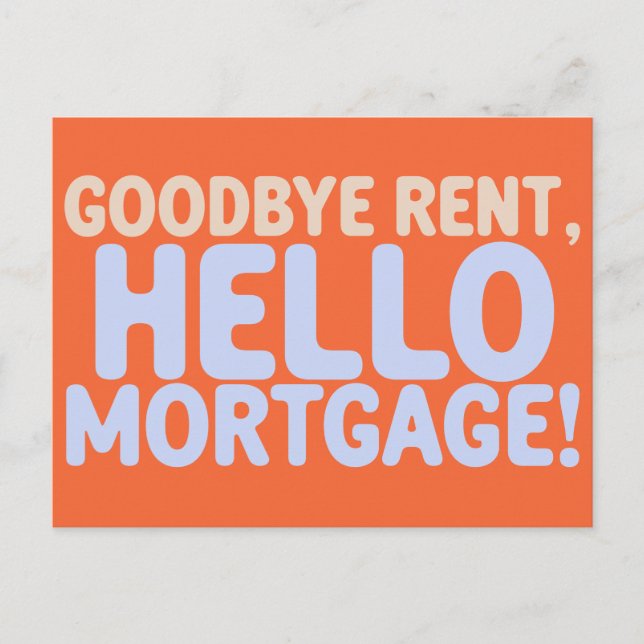 Carte Postale Faire-part Unique Funny Propriétaire Nouvelle Adresse Déplace (Devant)