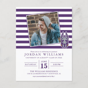 Carte Postale Faire-part Université d'Albany Chef de la mascotte Great Dane