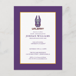 Carte Postale Faire-part Université d'Albany Great Danes