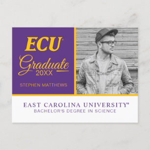 Carte Postale Faire-part Université d'East Carolina   Logo ECU