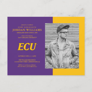 Carte Postale Faire-part Université d'East Carolina   Logo ECU