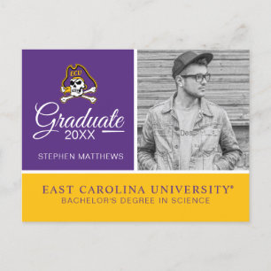 Carte Postale Faire-part Université d'East Carolina   Pirates de l'ECU