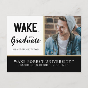 Carte Postale Faire-part Université Wake Forest   Marque verbale Wake