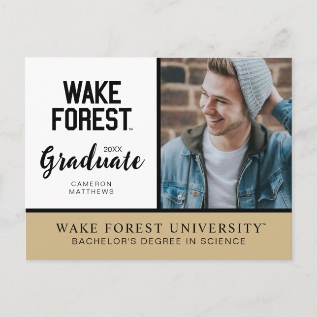 Carte Postale Faire-part Université Wake Forest | Wake Forest (Devant)