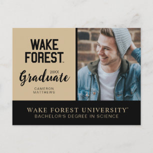 Carte Postale Faire-part Université Wake Forest Wake Forest