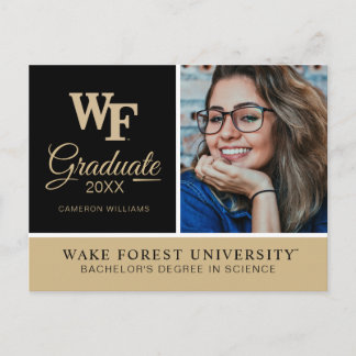 Carte Postale Faire-part Université Wake Forest | WF