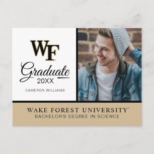 Carte Postale Faire-part Université Wake Forest   WF
