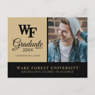 Carte Postale Faire-part Université Wake Forest   WF