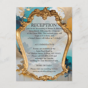 Carte Postale Faire-part Vagues et paysages artistiques orientaux d'Asie