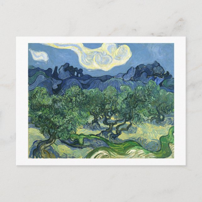 Carte Postale Faire-part Van Gogh | Oliviers | Changement d'adresse (Devant)