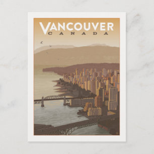 Carte Postale Faire-part Vancouver Canada Sauvegarder la date