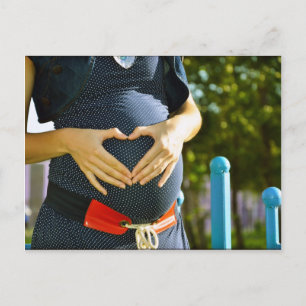 Carte Postale Faire-part Ventre de femme enceinte