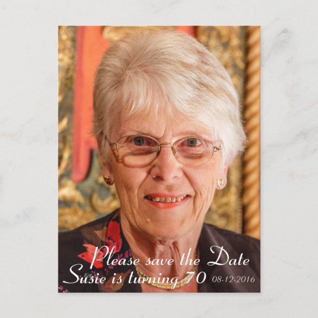 Carte Postale Faire-part Veuillez réserver la date (Devant)