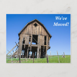 Carte Postale Faire-part Vieille maison nous avons déplacé la nouvelle