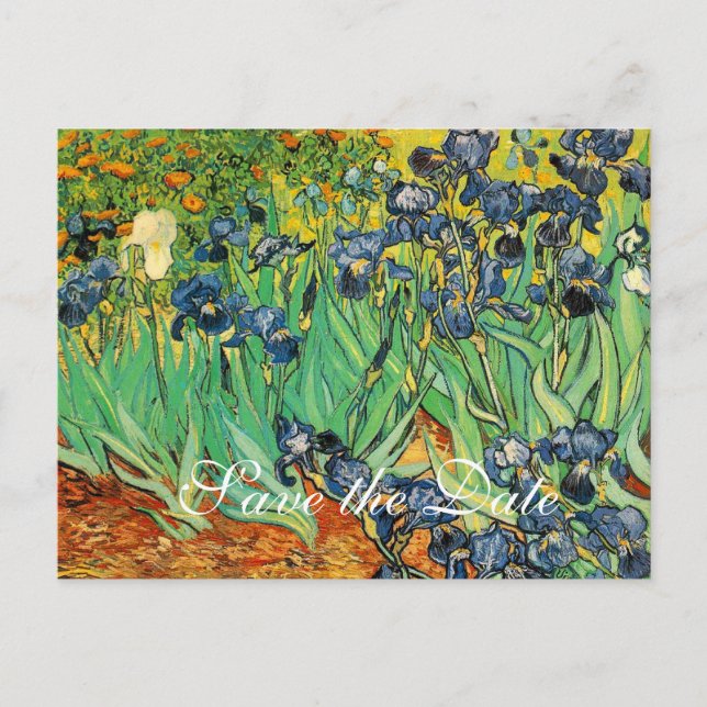 Carte Postale Faire-part Vincent van Gogh,Irises (Devant)