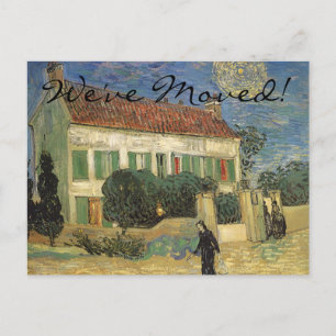 Carte Postale Faire-part Vincent van Gogh - La Maison blanche la nuit