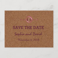 Vineyard Cork Stains Red Wine SAVE DATE