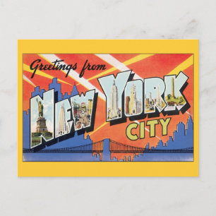 Carte Postale Faire-part Vintage New York City New York City New York, chan