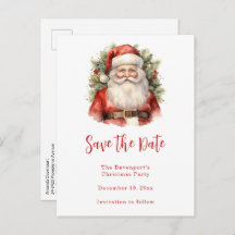 Vintage Noël Père Noël Souriant