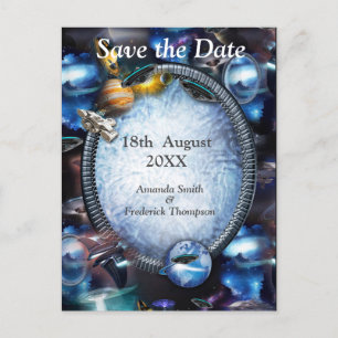 Carte Postale Faire-part Visiteurs de Galaxy Space