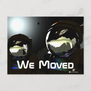 Carte Postale Faire-part Visiteurs inattendus OVNI