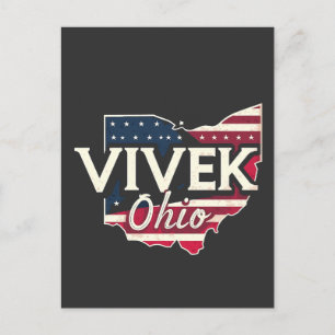 Carte Postale Faire-part Vivek Ohio 2026 Gouverneur Républicain Américain 