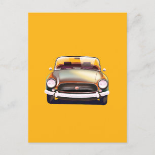 Carte Postale Faire-part Voiture classique vintage