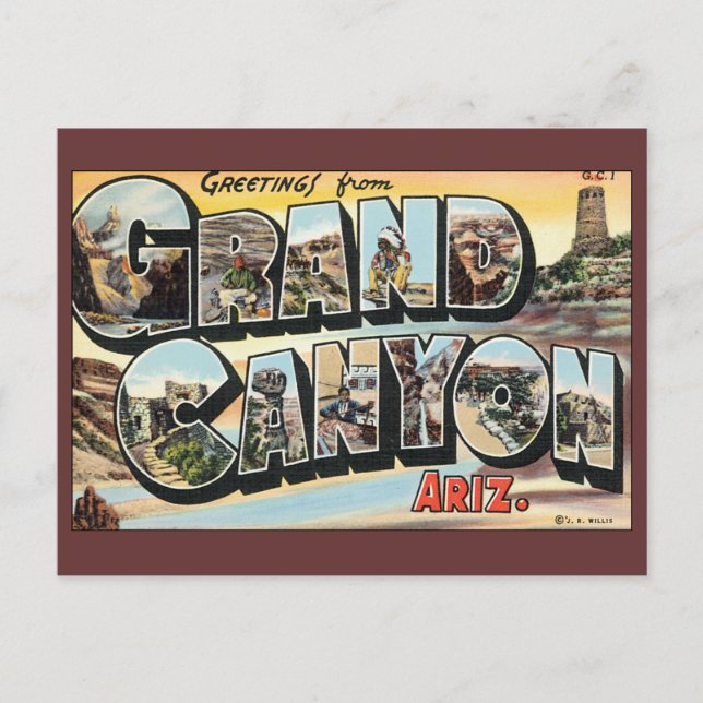 Carte Postale Faire-part Voyage sur mesure, Grand Canyon, Changement d'adre (Devant)