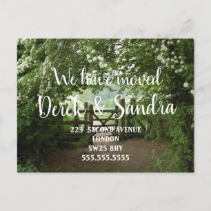 Carte Postale Faire-part Vue côté pays Changement d'adresse à la maison