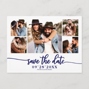 Carte Postale Faire simple collage photo mariage enregistrer la 