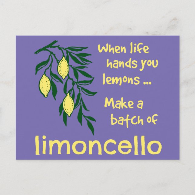 Carte Postale Faire un lot de liqueur Limoncello Lemon (Devant)