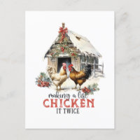 "Faire une liste, le poulet deux fois" Puns Noël
