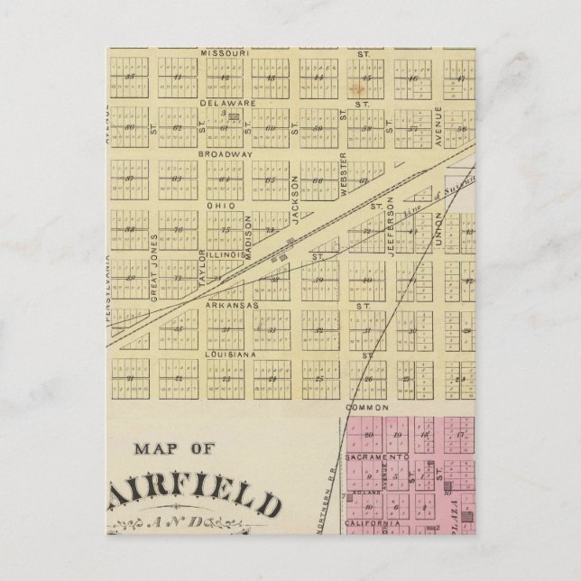 Carte Postale Fairfield, Suisun (Devant)