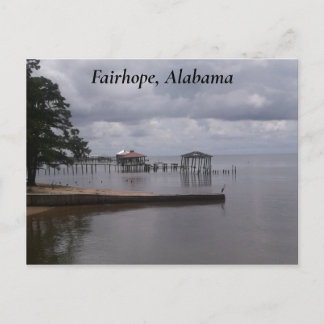 Carte Postale Fairhope, Alabama - Rive Est de Mobile Bay