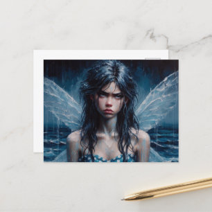 Carte Postale Fairy Annoyed Rainy Ocean Trip