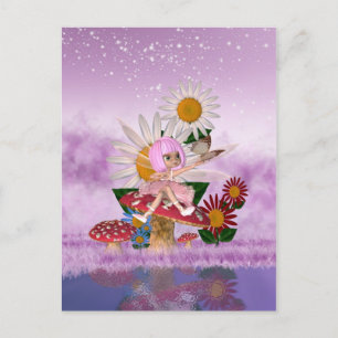 Carte postale Fairy Art numérique - Carte postale 
