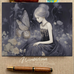 Carte Postale Fairy Butterfly Garden Dreamland