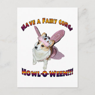 Carte Postale Fairy Corgi Howl-o-ween