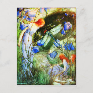 Carte Postale Fairy Dragonfly