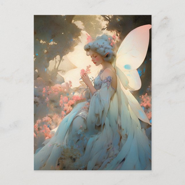 Carte Postale Fairy Girl'Imaginaire Art (Devant)