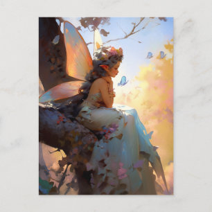 Carte Postale Fairy Girl'Imaginaire Art