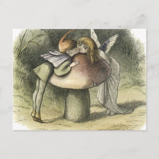 Carte Postale Fairy Kiss À Fairyland 1870 (Devant)