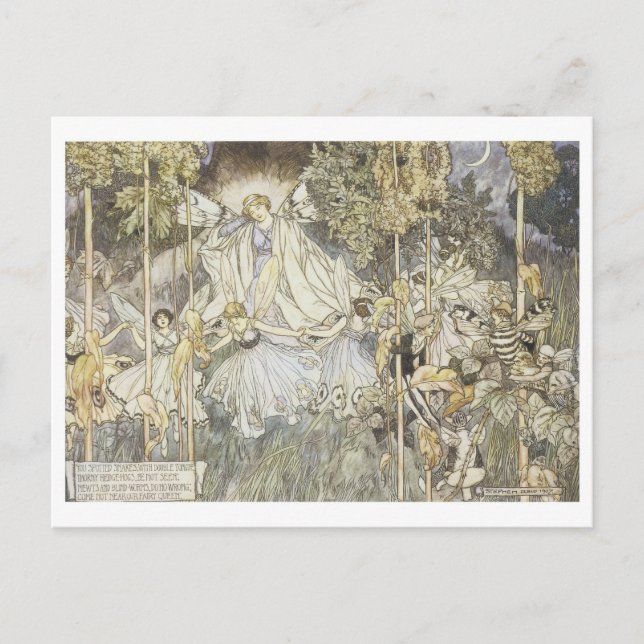 Carte Postale Fairy Midsummer Night's Dream 1907 (Devant)