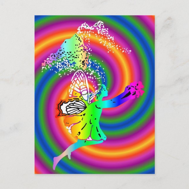 Carte Postale fairy swirl (Devant)