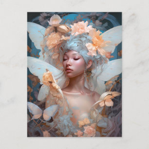 Carte Postale Fairy Woman Imaginaire Art
