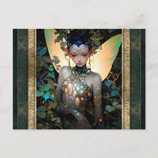 Carte Postale Fairy Woman Imaginaire Art (Devant)
