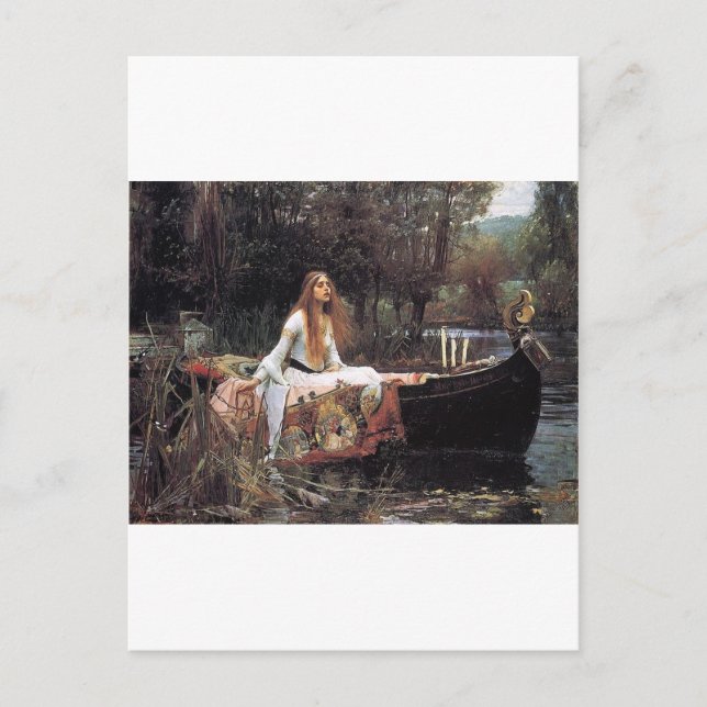 Carte Postale Fairytalesque. - "La Dame de Shalott" (Devant)