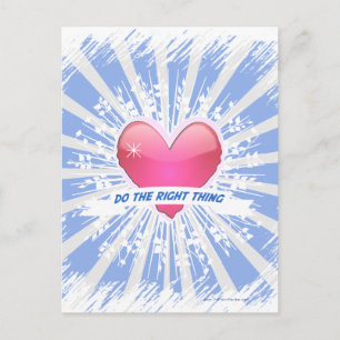 Carte Postale Fais ce qui est juste