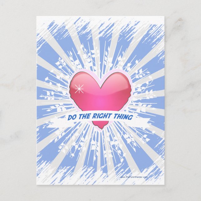 Carte Postale Fais ce qui est juste (Devant)